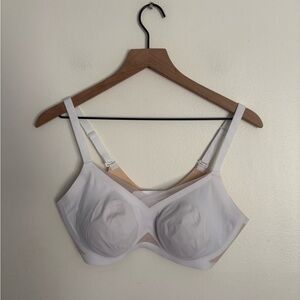 HONEYLOVE Wireless Bra Adjustable White 36B-36C Nylon Spandex Womens NWOT